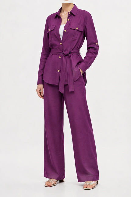 s26-25 suit linen 2poc