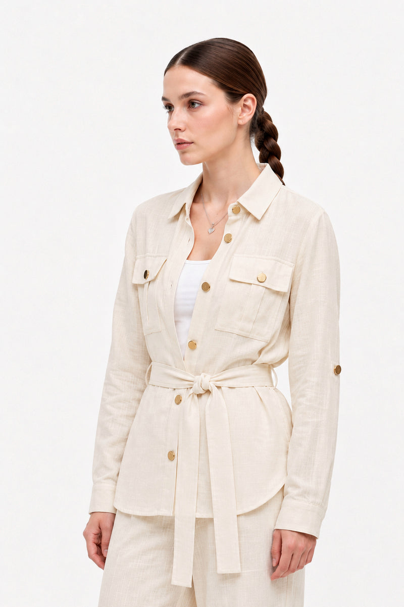s26-25 suit linen 2poc