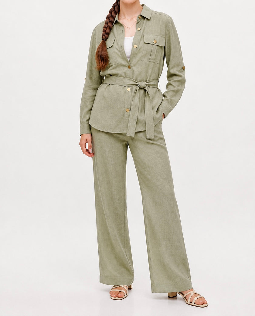 s26-25 suit linen 2poc
