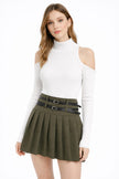 Skirt Pleated 2 Belts