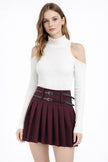Skirt Pleated 2 Belts